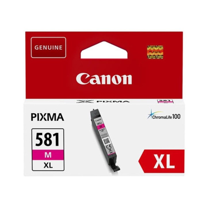 canon cartucho tinta canon cli 581 m xl magenta pixma tr7550 - tr8550 - ts6150 - ts6151 - ts8150 - t