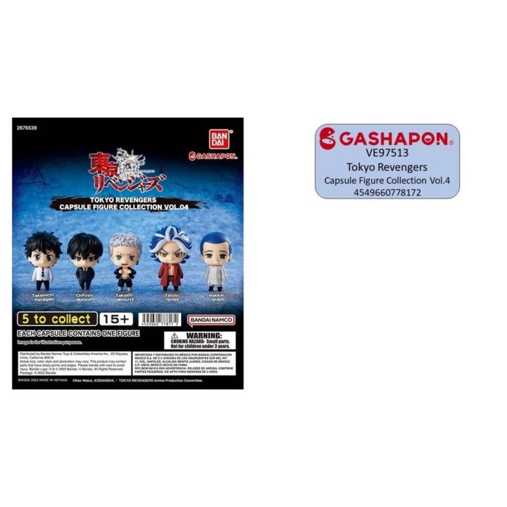 bandai set gashapon figuras bandai lote 30 articulos tokyo revengers volumen 4