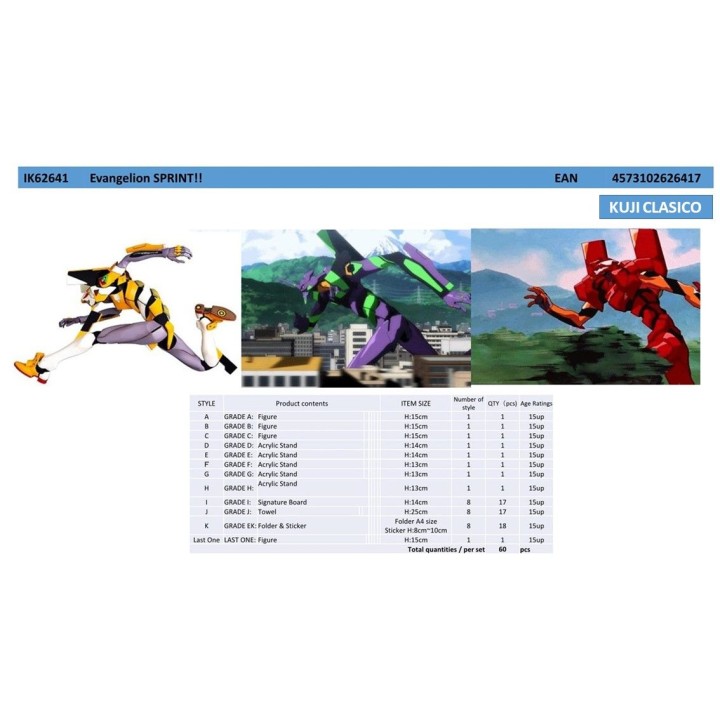 banpresto ichiban kuji banpresto evangelion sprint ik62641