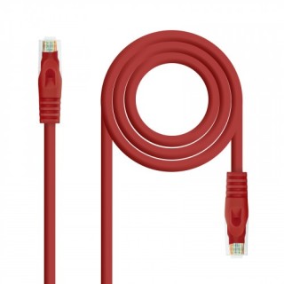 nanocable nanocable cable de red latiguillo rj45 lszh cat.6a utp awg24, rojo, 2.0m