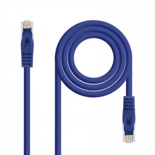 nanocable nanocable cable de red latiguillo rj45 lszh cat.6a utp awg24, azul, 2.0m
