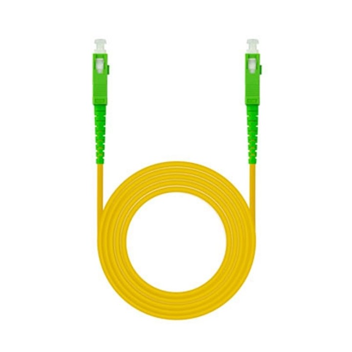 nanocable cable fibra sc/apc lszh amarillo 10m