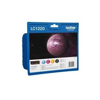 brother cartucho tinta brother lc1220bkbp paquete de 4 300 paginas dcpj525w -  dcpj725dw -  dcpj925d