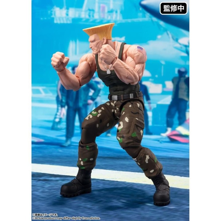 tamashii nations figura tamashii nations street fighter sh figuarts guile outfit 2 ver. 16cm