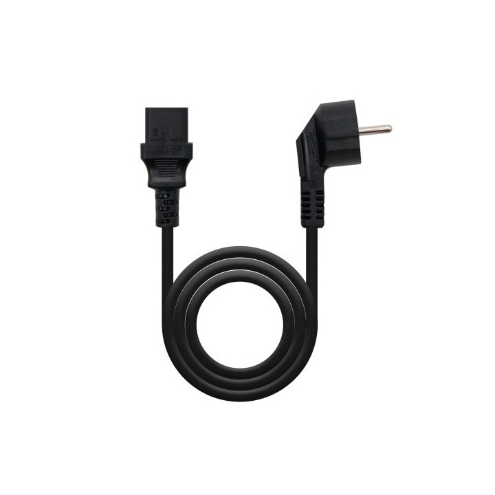 nanocable nanocable 10.22.0105 cable de transmision negro 5 m c13 acoplador cee7/7