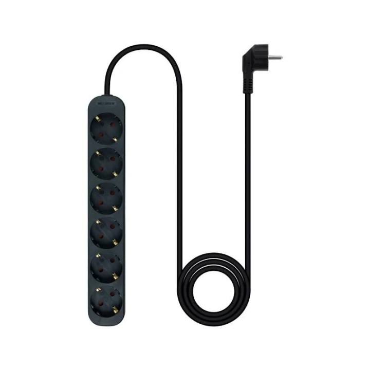 nanocable regleta de enchufes 6 tomas 1.4 m negro