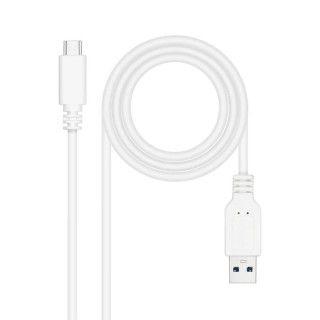 nanocable cable usb 3.1 gen2 usb-c/a 1 m blanco