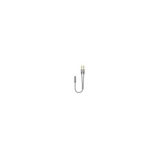 cable adaptador aisens audio jack 3.5 4p/h-2xjack 3.5 3p/m 25cm