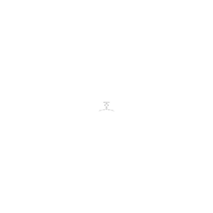 soporte proyector aisens universal techo giratorio inclinable blanco