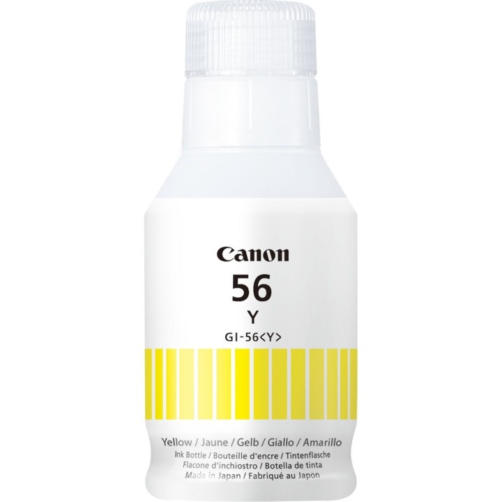 canon botella tinta canon gi - 56y amarillo 135ml 14881 paginas