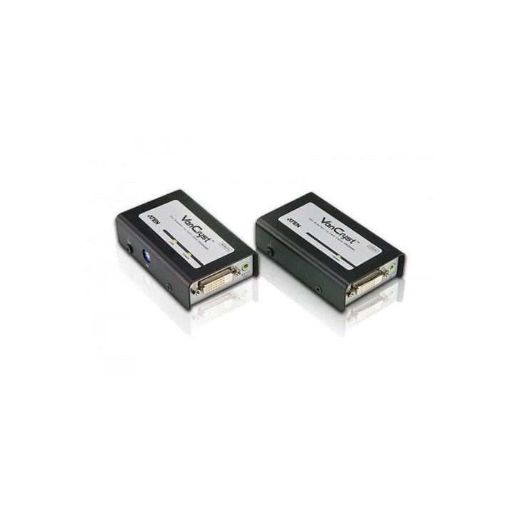 aten ve600a extensor audio/video transmisor y receptor de senales av negro