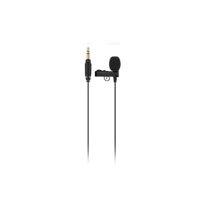 microfono rode lavalier go black jack 3.5mm trs 110db omnidirectional