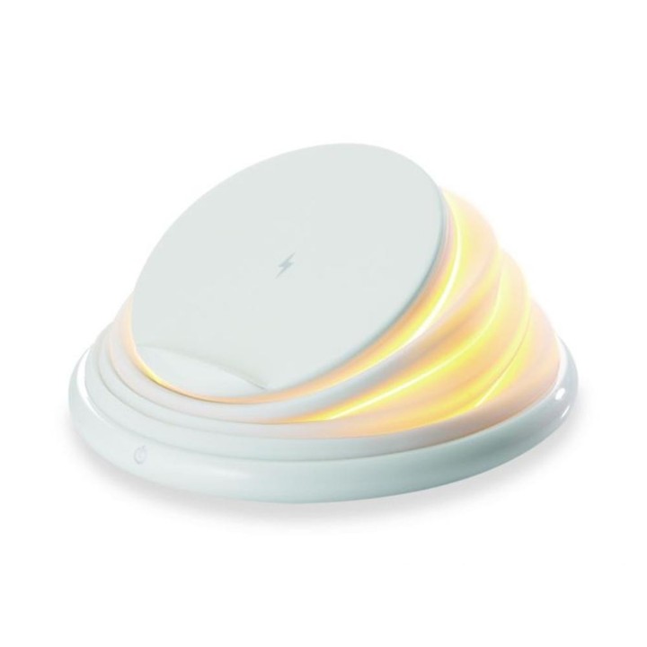 conceptronic cargador inalambrico conceptronic gorgon02w qi 10w blanco