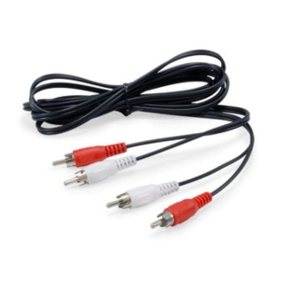 equip cable 2x rca equip 2.5m - macho -  macho - negro
