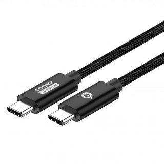 conceptronic cable usb - c conceptronic macho -  macho 2m usb 3.2 gen 2 100w 20v 5a 10gbps e - mark