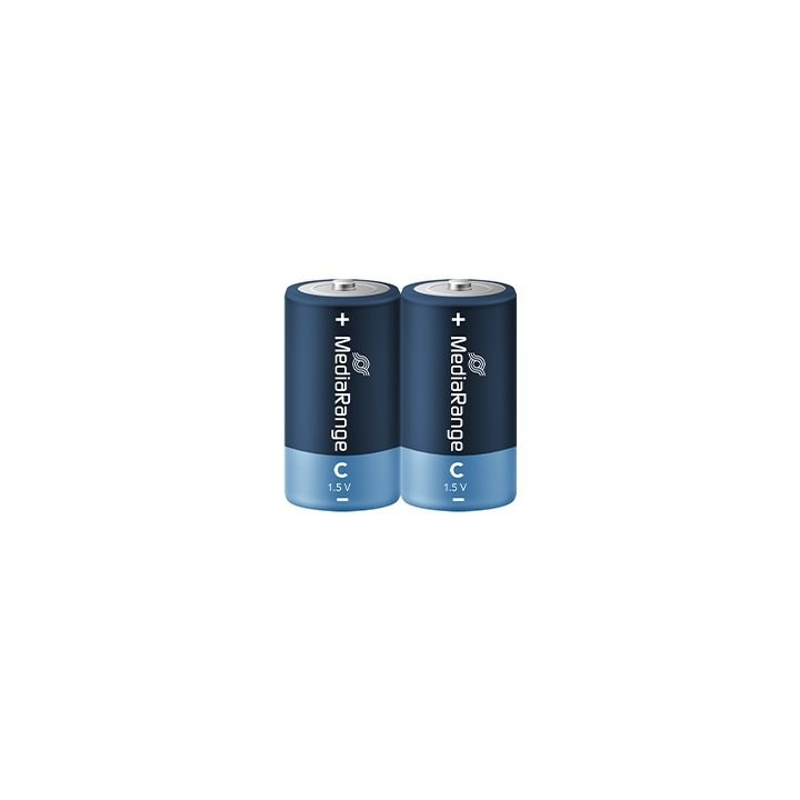 pilas alcalinas mediarange baby-c 1.5v 5960mah 2pack