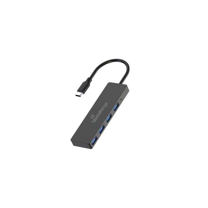hub mediarange usb-c 4xusb 3.0 4xusb 3.0