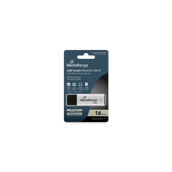 pendrive 16gb usb 3.2 mediarange high p. lectura 130mbs escritura 60mbs
