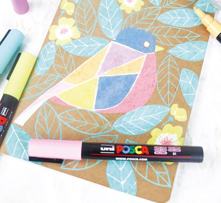 marcador uni-ball posca pc3m 0.9-1.3mm rosa coral