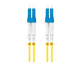 lanberg latiguillo fibra optico lc - upc lanberg 1m mono duplex g657a1 lszh amarillo