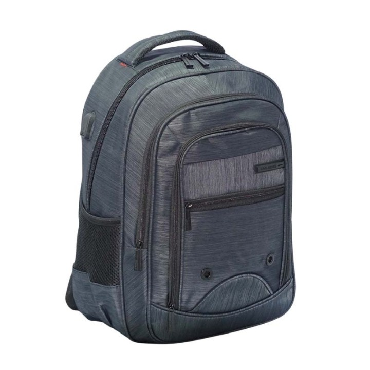 mochila portatil unicross steel 18  negro usb compartimento acolchado 48x34x25cm
