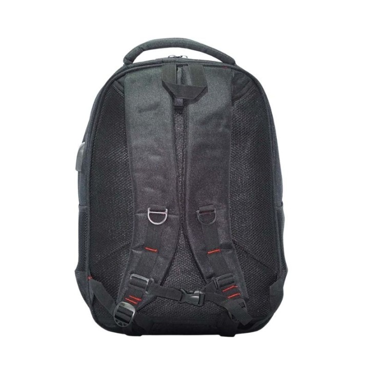 mochila portatil unicross delta 18  negro usb compartimento acolchado 50x33x25cm