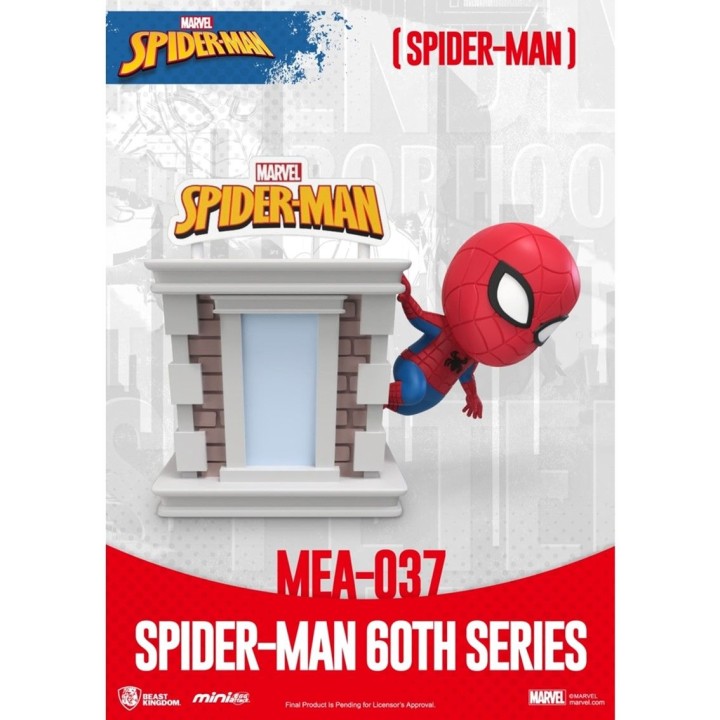 beast kingdom figura mini egg attack marvel spider - man japones serie 60 aniversario