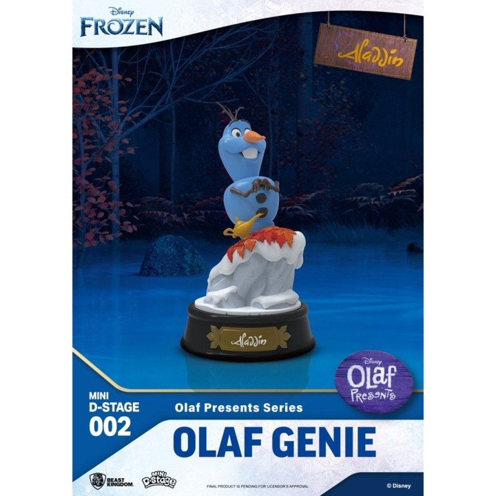 beast kingdom figura beast kingdom minidstage disney olaf presenta olaf genio