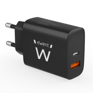 ewent cargador ewent ew1319 20w usb tipo a - usb tipo c