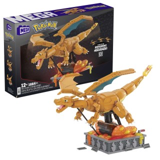mattel figura mattel mega construx motion pokemon motion charizard 1664 pcs