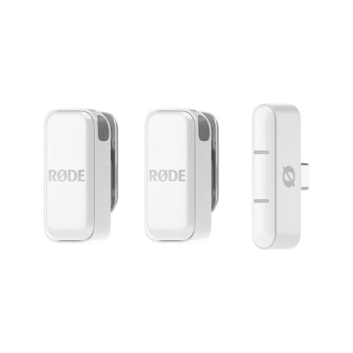 microfono wireless rode micro l white lightning 21h battery gainassist 21dba 73db