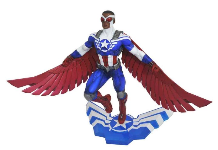 diamond collection figura diamond collection marvel falcon & the winter soldier sam wilson capitan a