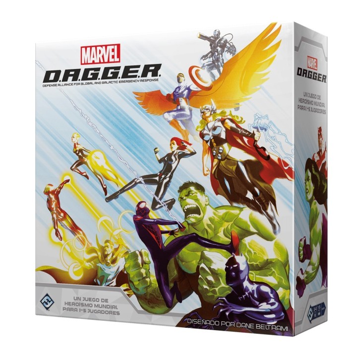 juegos juego de mesa marvel d.a.g.g.e.r. edad recomendada 12 anos