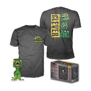 funko pop & tee jurassic park clever raptor  funko + camiseta talla l