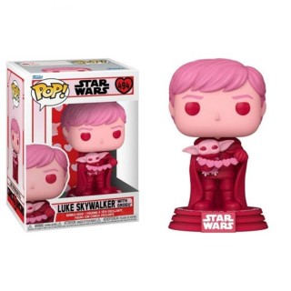 funko funko pop star wars the mandalorian san valentin luke skywalker & grogu 60125