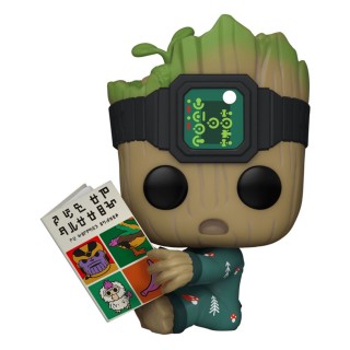 funko funko pop marvel guardianes de la galaxia groot en pijama con libro 70651