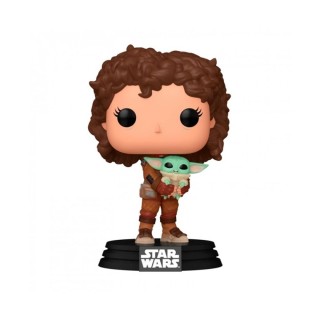 funko funko pop mandalorian peli motto con grogu 76552