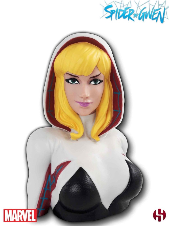 semic studios figura hucha semic studios marvel spiderman spider - gwen deluxe