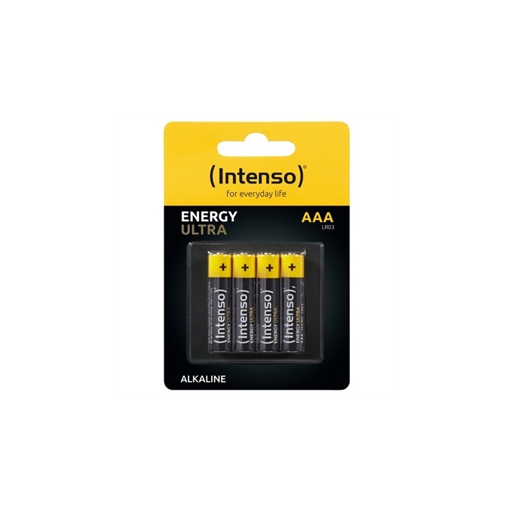 intenso pack de pilas alcalinas intenso energy ultra aaa lr03 4 unidades