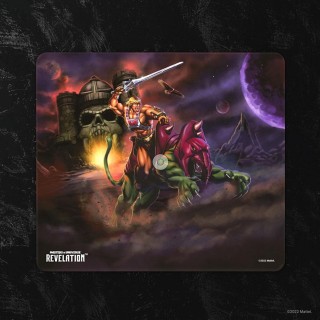 alfombrilla gaming maestros del universo revelation he - man y battle cat 25 x 22cm
