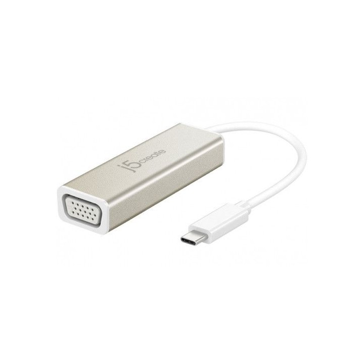 j5create jca111 adaptador grafico usb 1920 x 1080 pixeles aluminio, blanco