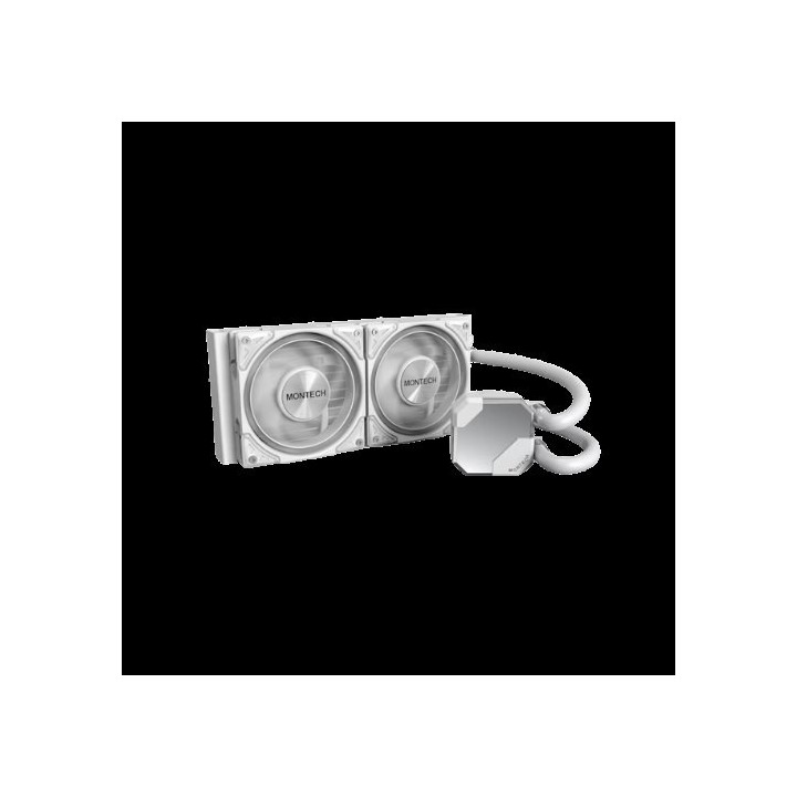 disipador ref liquida montech hyperflow s240 w 2vent 120mm intel-amd argb white