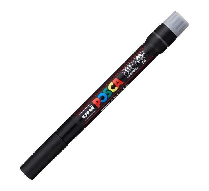 marcador uni posca pcf-350 pincel negro