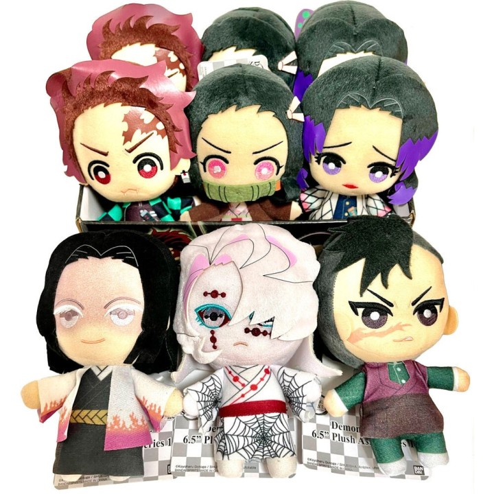 banpresto set peluches banpresto kimetsu no yaiba demon slayer 9 unidades edicion exclusiva