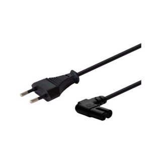 cable alimentacion universal savio cl-144 angular 3m c7 2 pines angular