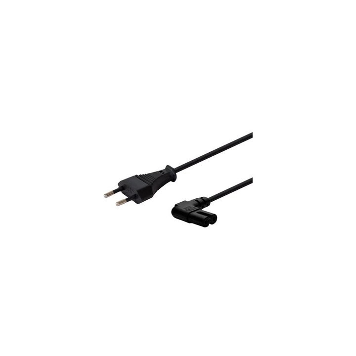 cable alimentacion universal savio cl-144 angular 3m c7 2 pines angular