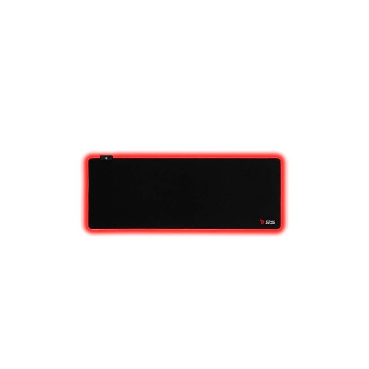 alfombrilla gaming savio led edition turbo d xl 900x400mm iluminacion led