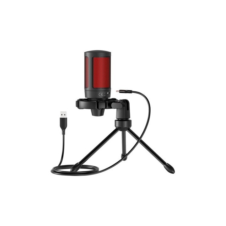 microfono savio gaming sonar pro filtro antipop usb-c plug
