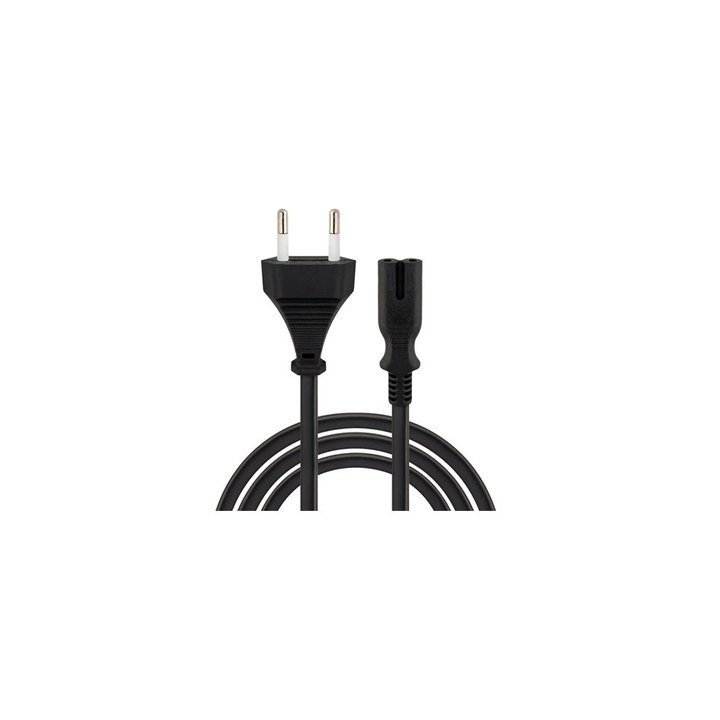 cable alimentacion universal savio cl-185 5m 2 pines c7 negro