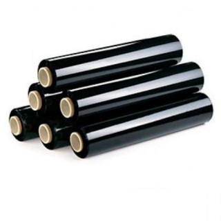 varios caja de 6 bobinas film negro 50 cm ancho 23 micras 2300 gramos x rollo 324negro 324negro
